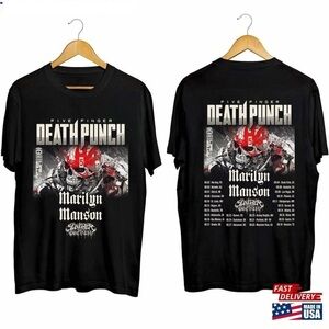 Five Finger Death Punch 2024 Tour Shirt Trending Tee Gift For Fan-2 Sides